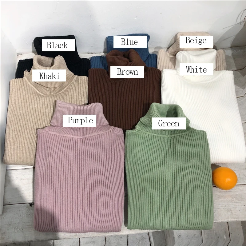 Turtleneck Sweater Womens 2024 Autumn Winter Tops Korean Slim Women Pullover Jumper Knitted Sweater Pull Femme Hiver Truien