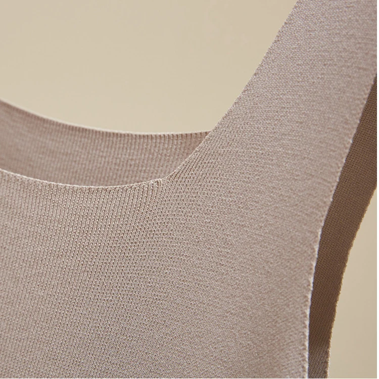 2024 Summer Off Shoulder Tank Tops Women Fitness Short Camis Vest Female Knitted Sexy Square Collar Solid Crop Tops