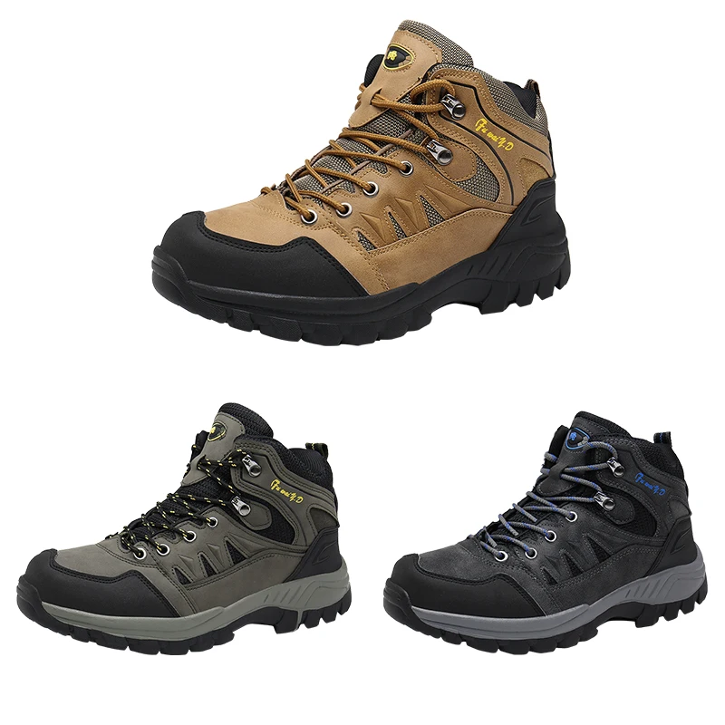 MARSON Men Boots Outdoor Hiking Sneakers Male Light Waterproof Clmbing Mountains Shoes Big Size 39-47 Non-Slip Casual Men Shoes