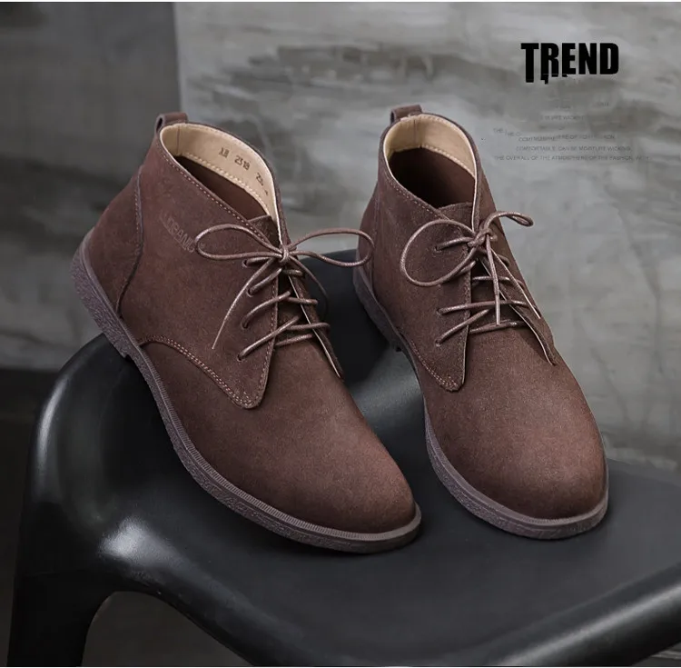 New Men Shoes Winter boots Suede Leather Boots Men Snow Boots Waterproof Winter Shoes Leather Men Ankle Boots Fur Men Shoes