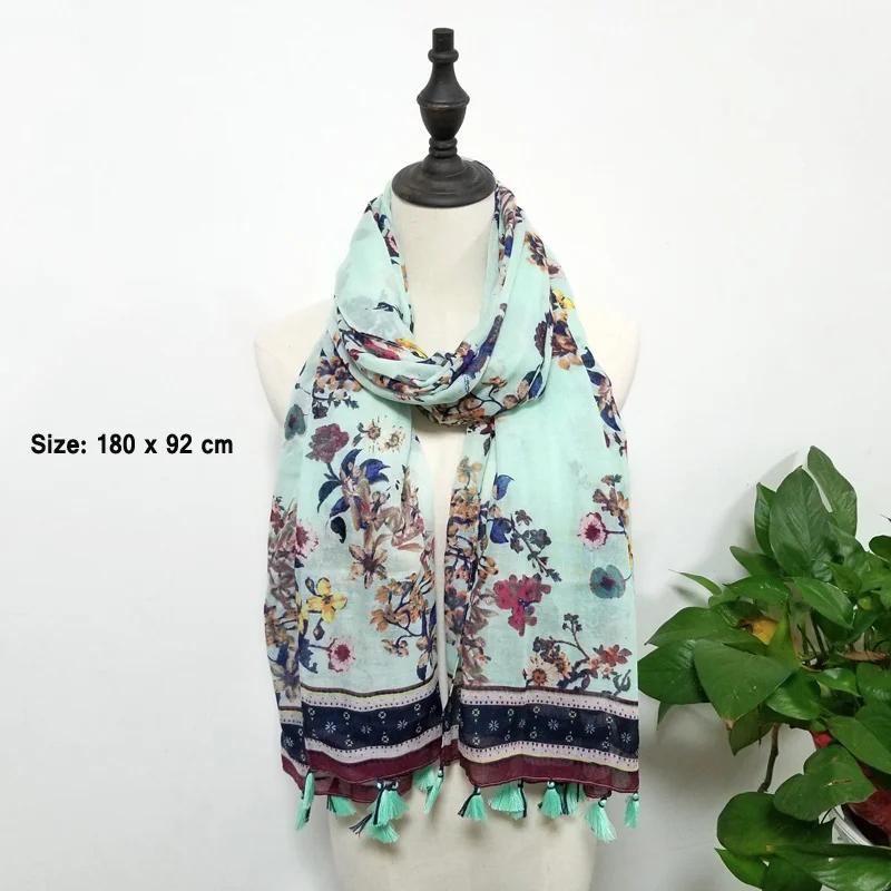 Women Soft Scaf Soft Large Wrap for Female Stylish Print Protected Luxury Shawl Stole Summer Beach Sarong Travel Wrap Cover