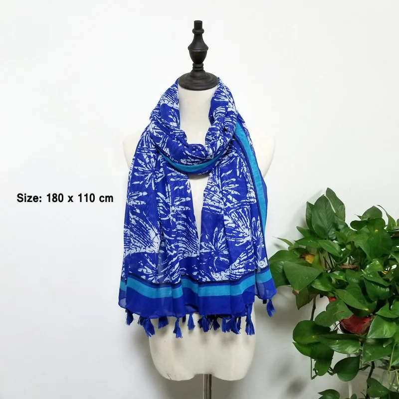 Women Soft Scaf Soft Large Wrap for Female Stylish Print Protected Luxury Shawl Stole Summer Beach Sarong Travel Wrap Cover