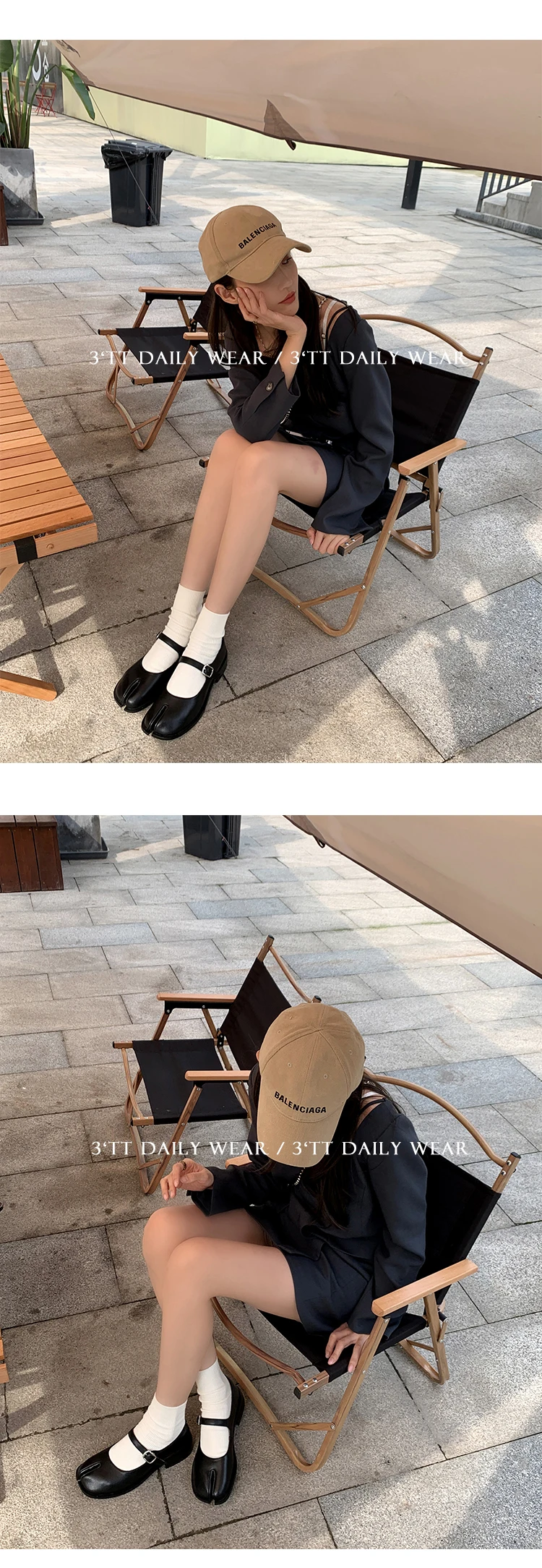 MKKHOU Fashion Women's Shoes New High Quality Leather Split Toe Mary Jane Shoes Comfortable Low Heel Women Shoes Lolita